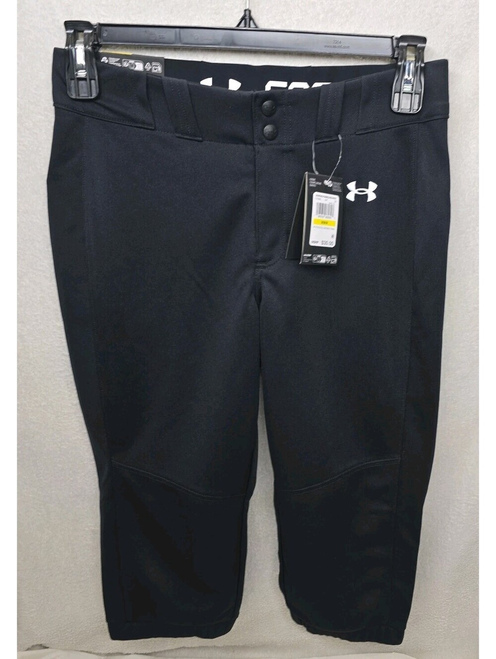 Under Armour Women’s Medium Cropped Utility Softball Pants Black NWT MSRP $30